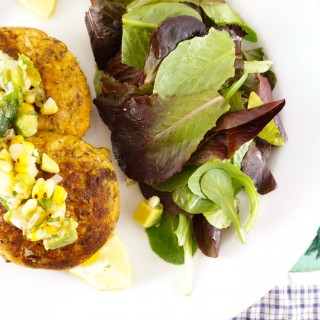 Bluefish Cakes With Roasted Corn Salsa